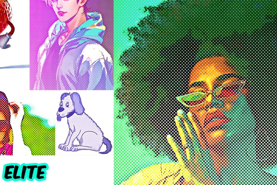Elite Halftone FX Photoshop Action