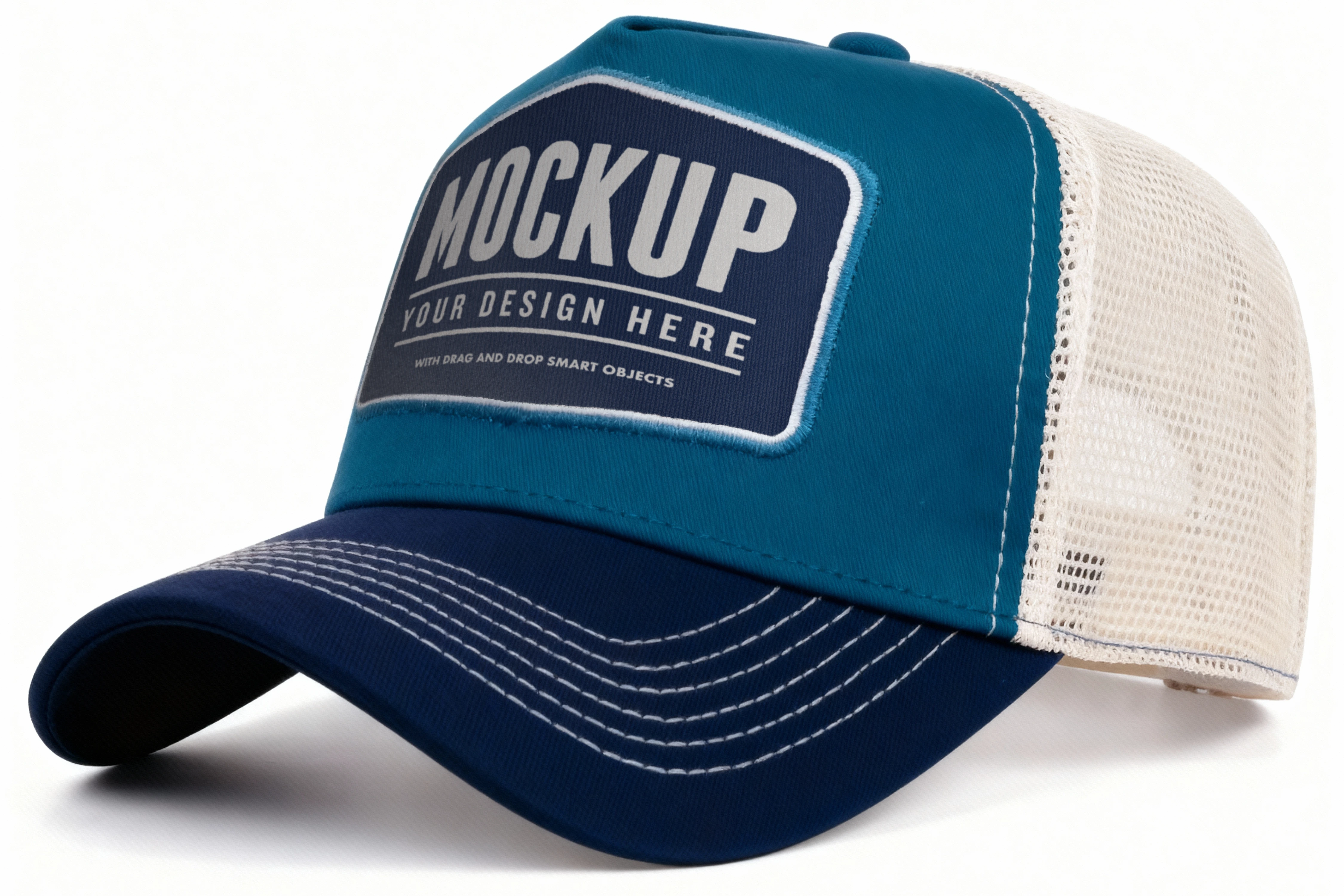 origiblue-Trucker Hat Template with Customizable Patch Area on White Background.jpg