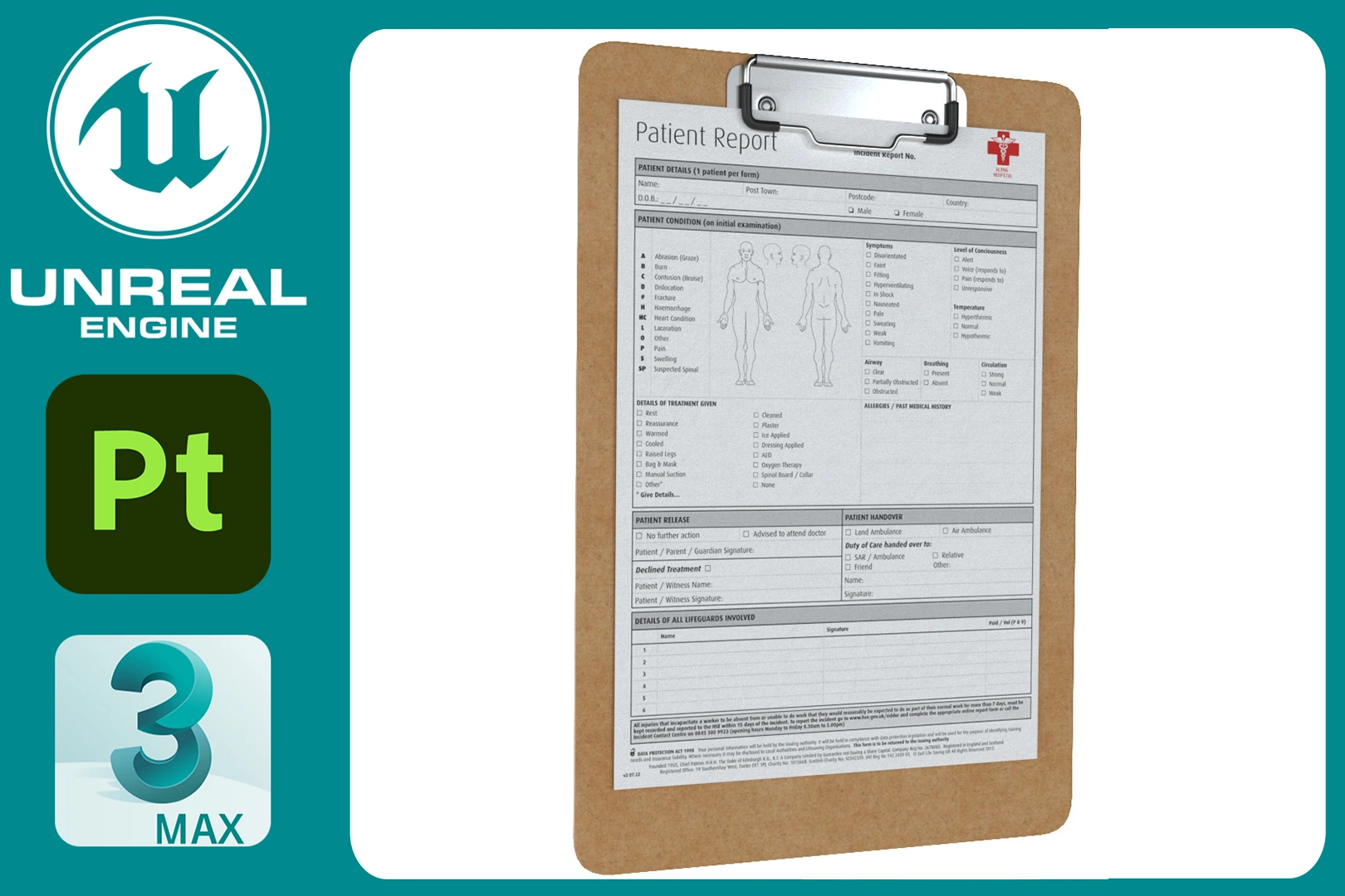 Medical Report Clipboard