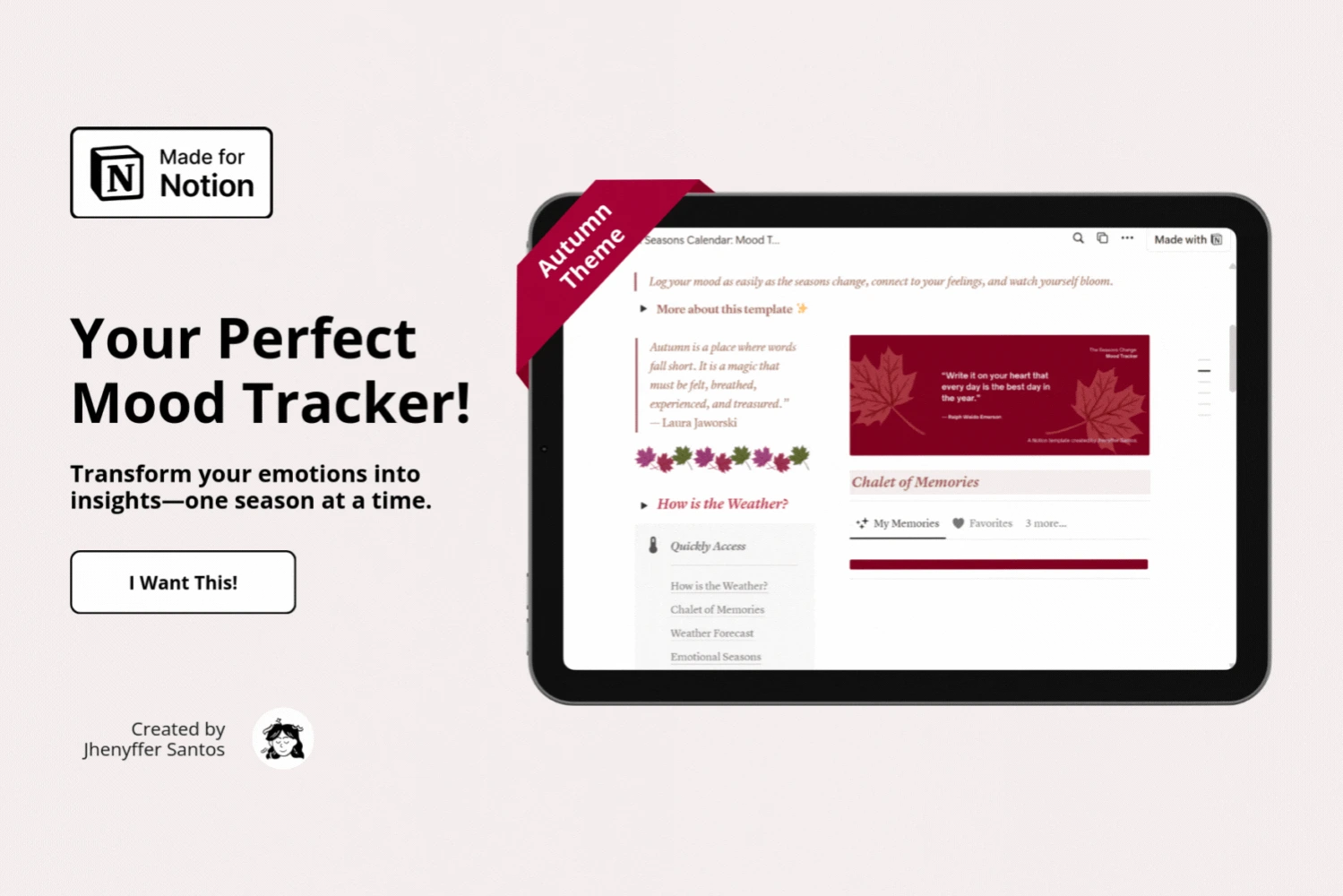 Emotional Seasons Calendar Mood Tracker - Notion Product Images (3000 x 2000 px).gif