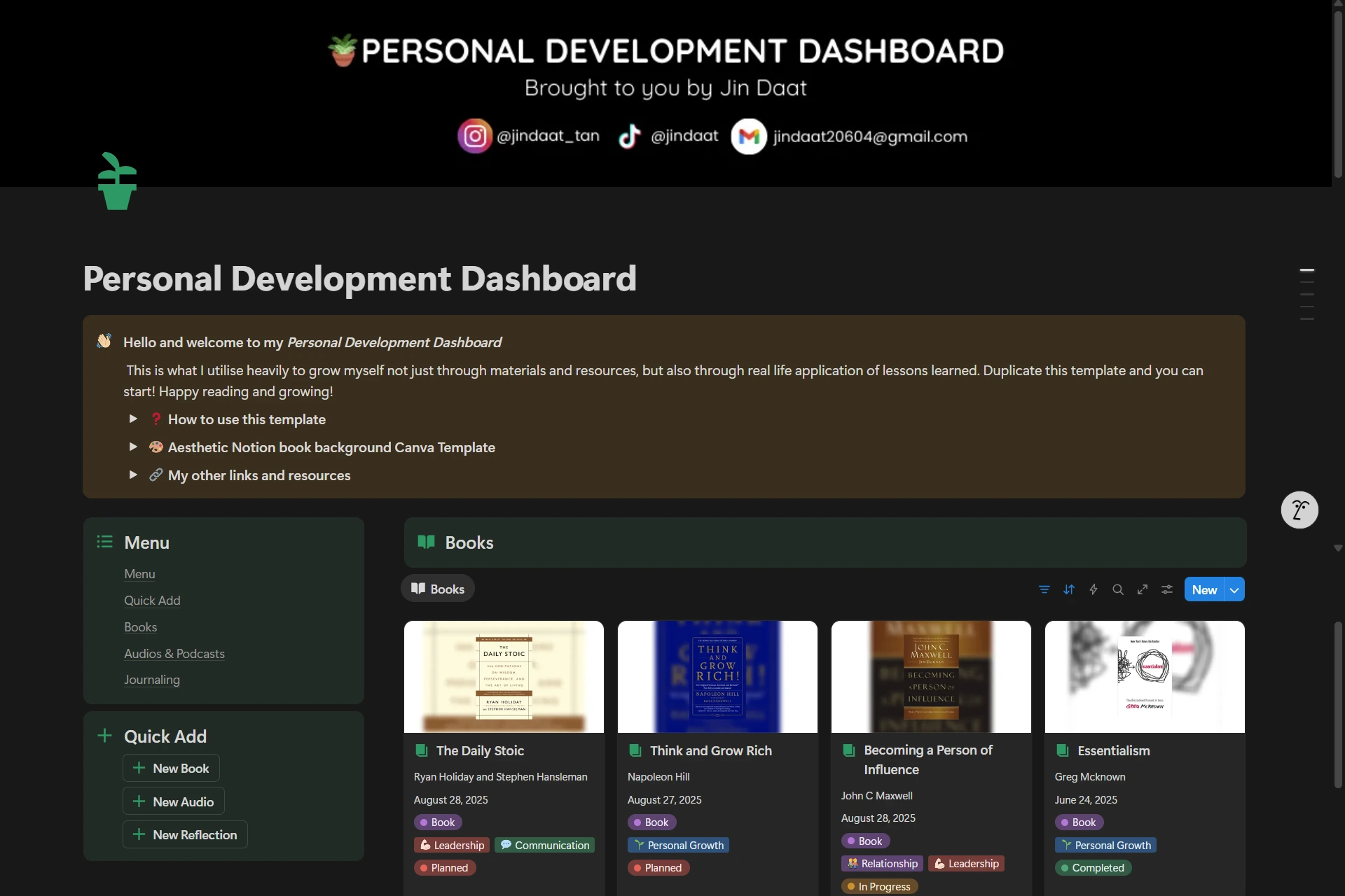 Personal Development Dashboard - Home.png