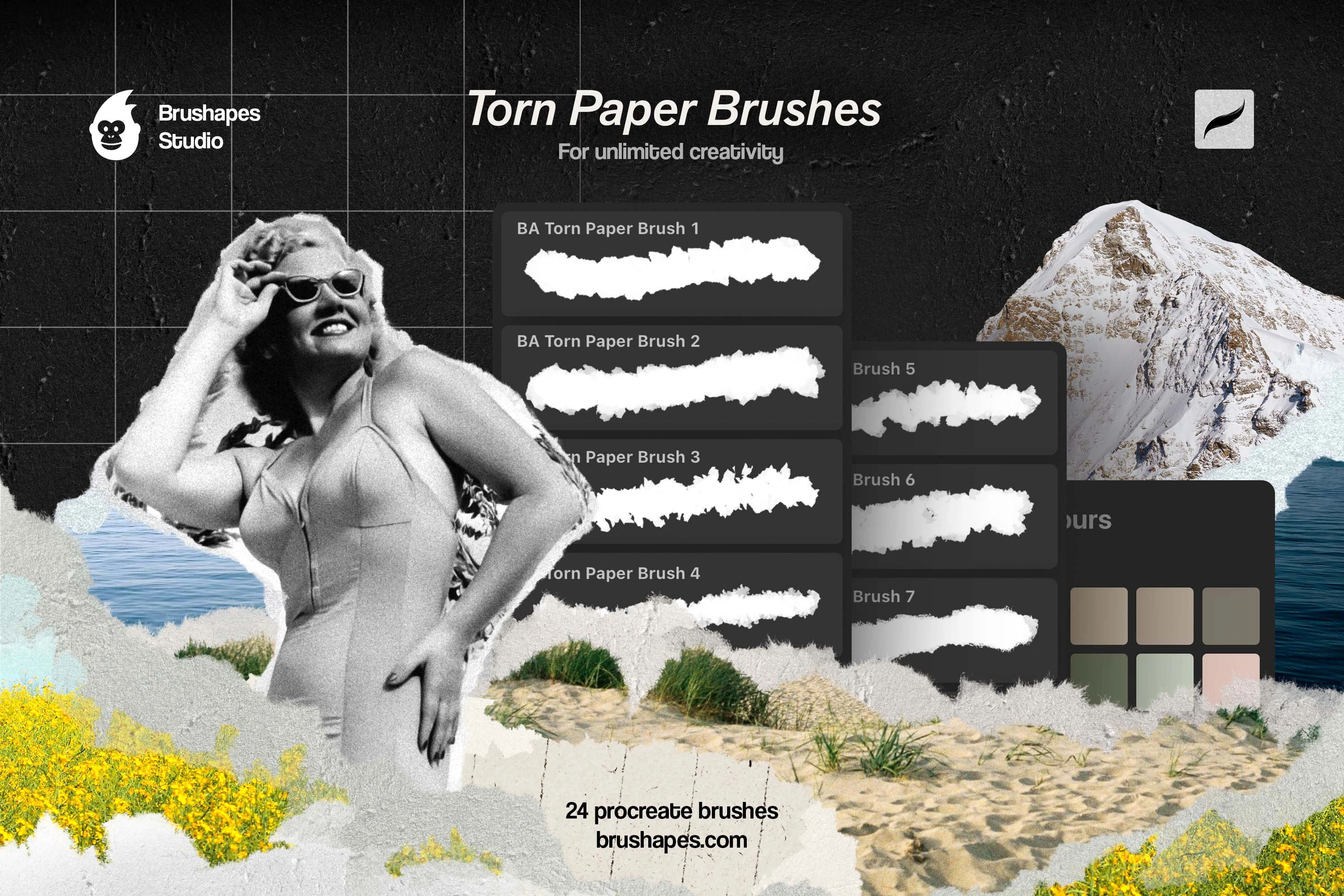 Procreate Torn Paper Brushes & Textures 01.jpg