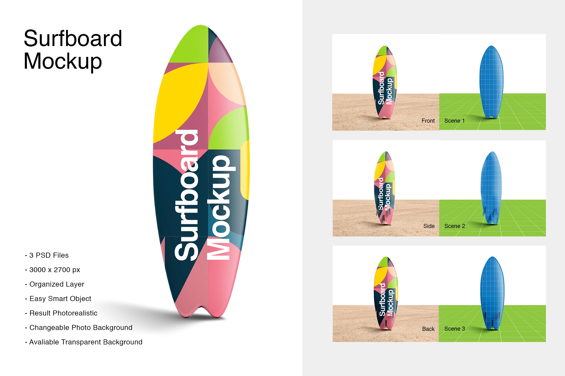 Surfboard Mockup