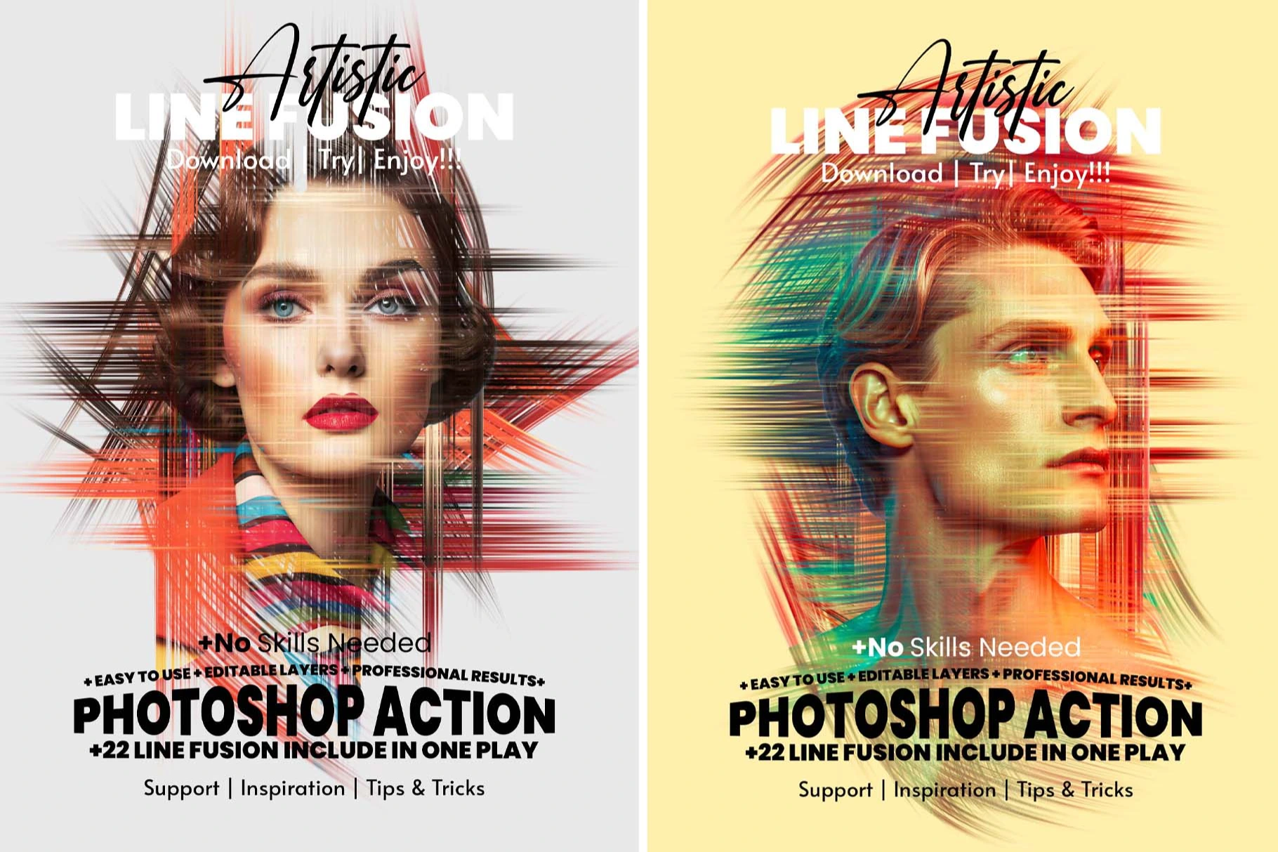 Artistic Line Fusion Photoshop Action.jpg