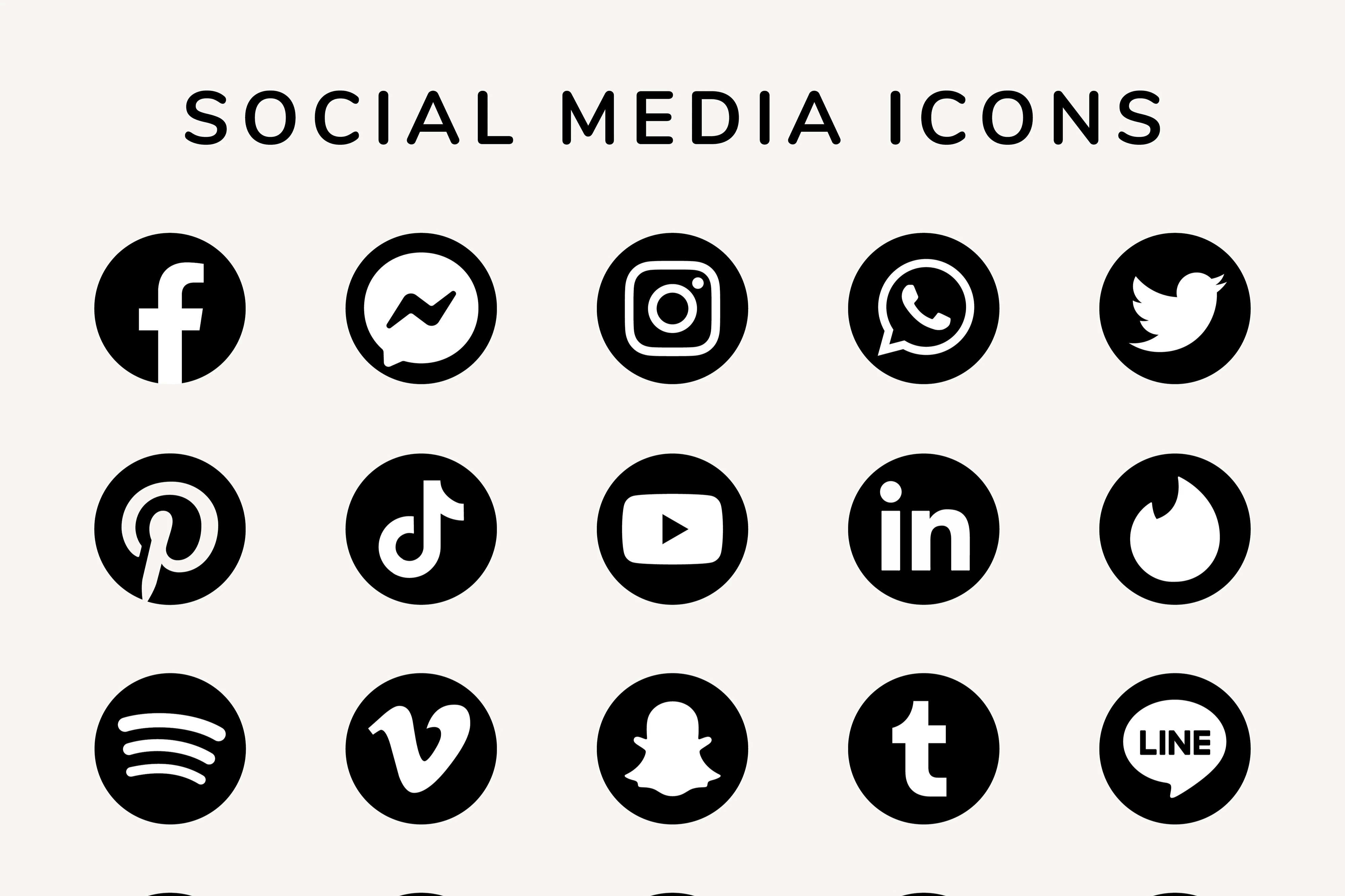 Premium Social Media Icon Packs: Give your Website/App a Professional Touch