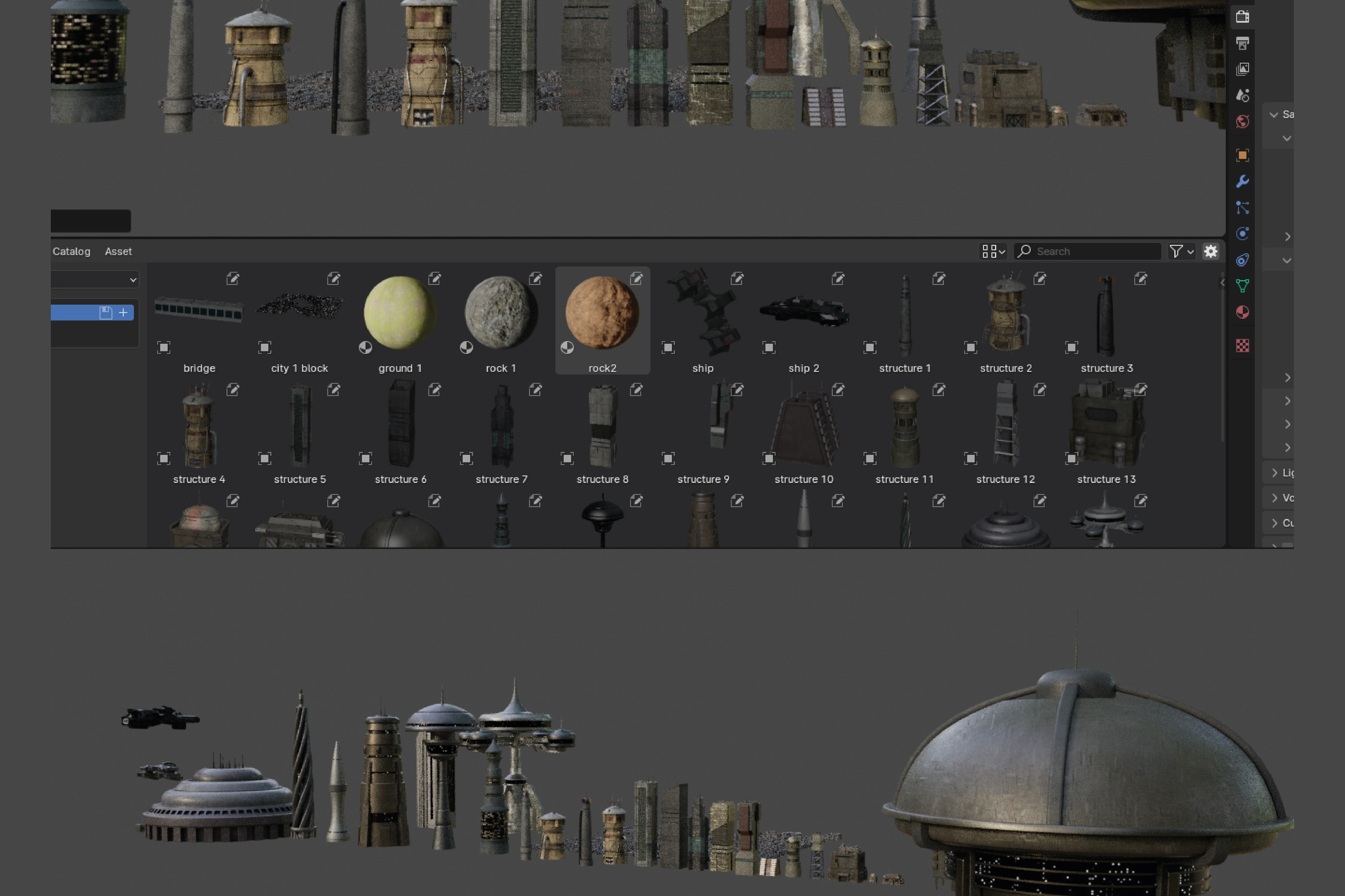 Futuristic City Asset – 3D Model for Renders & Animation