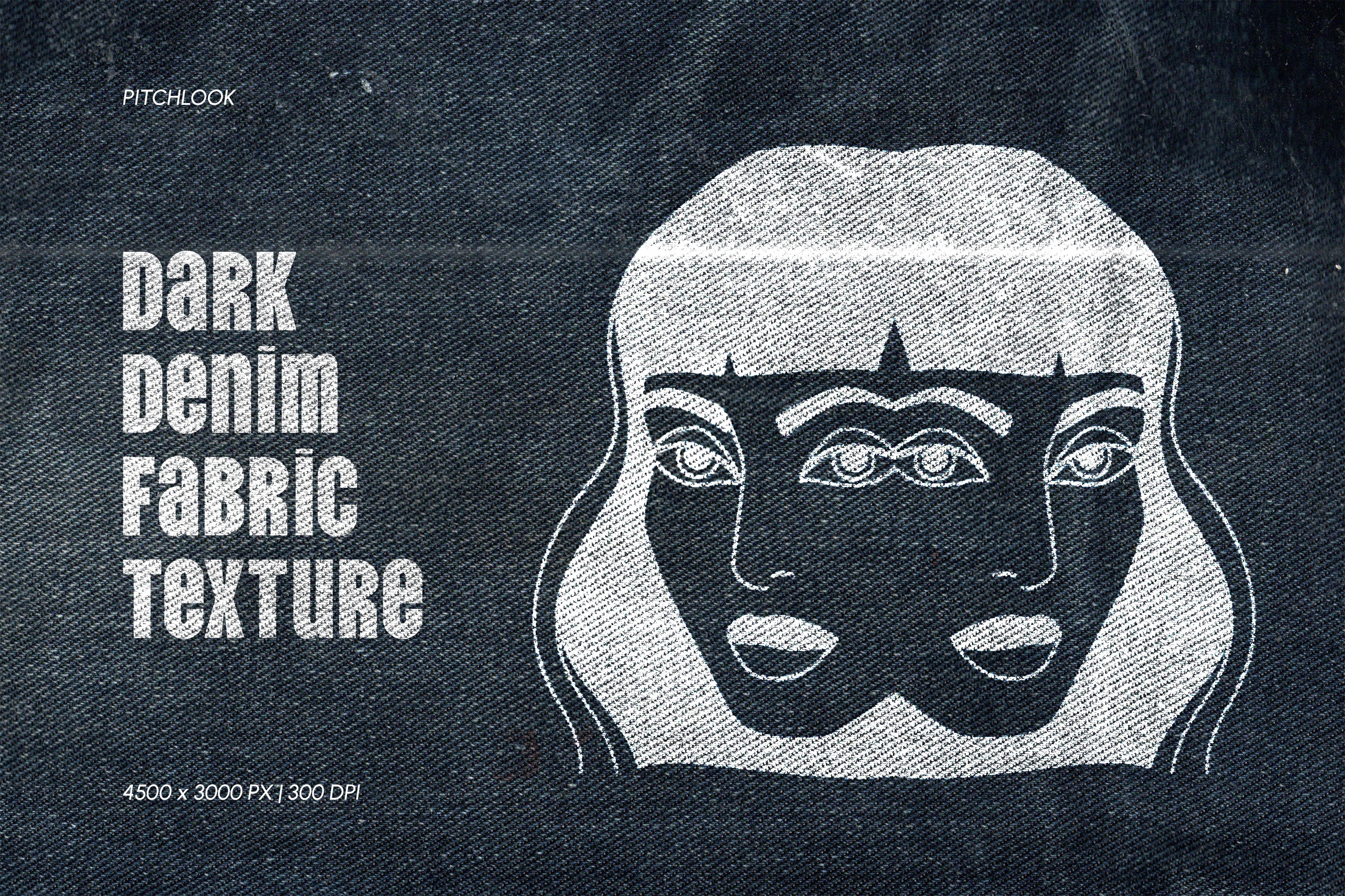 Dark Denim Fabric Texture