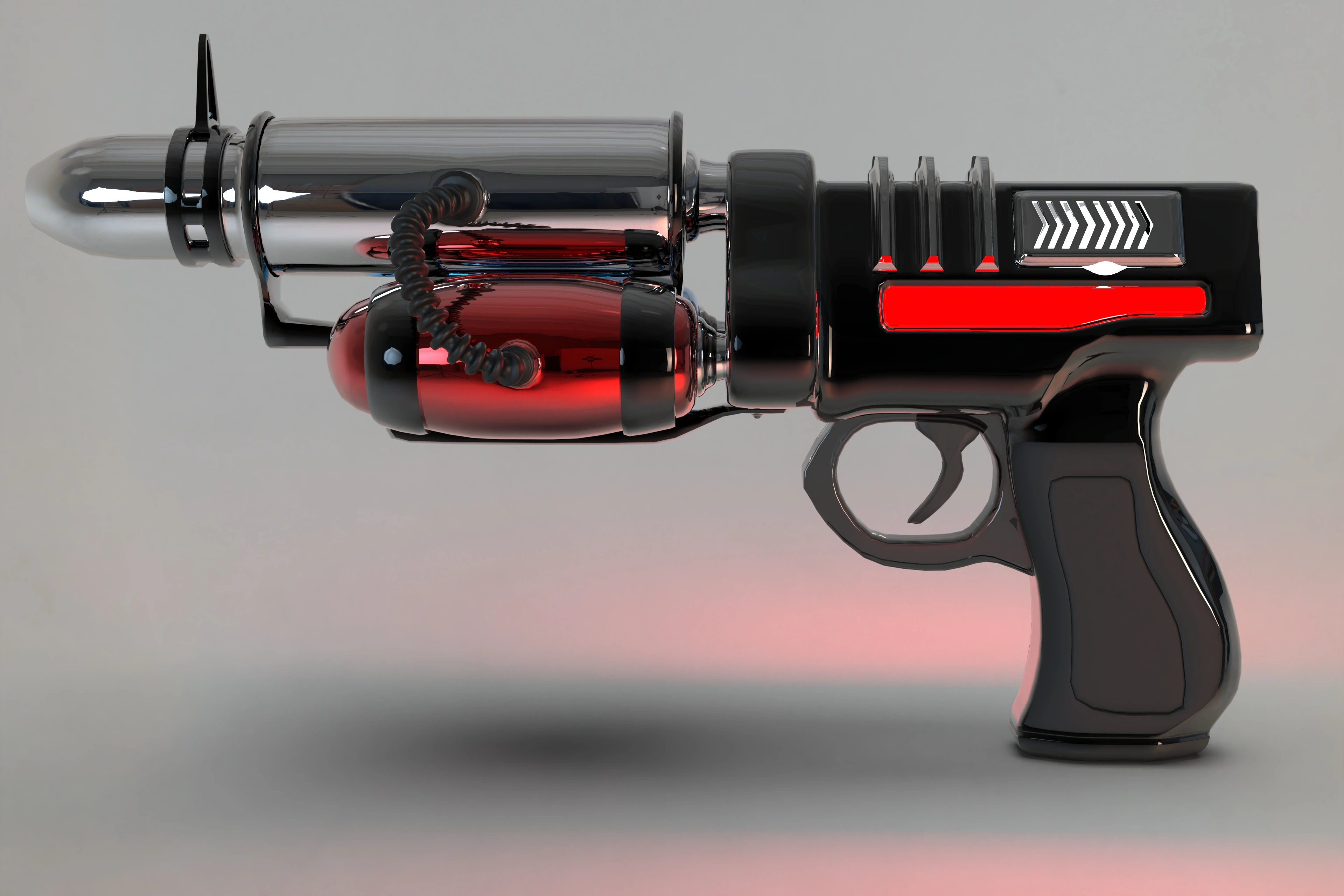 Sci-fi 3D Fire Pistol
