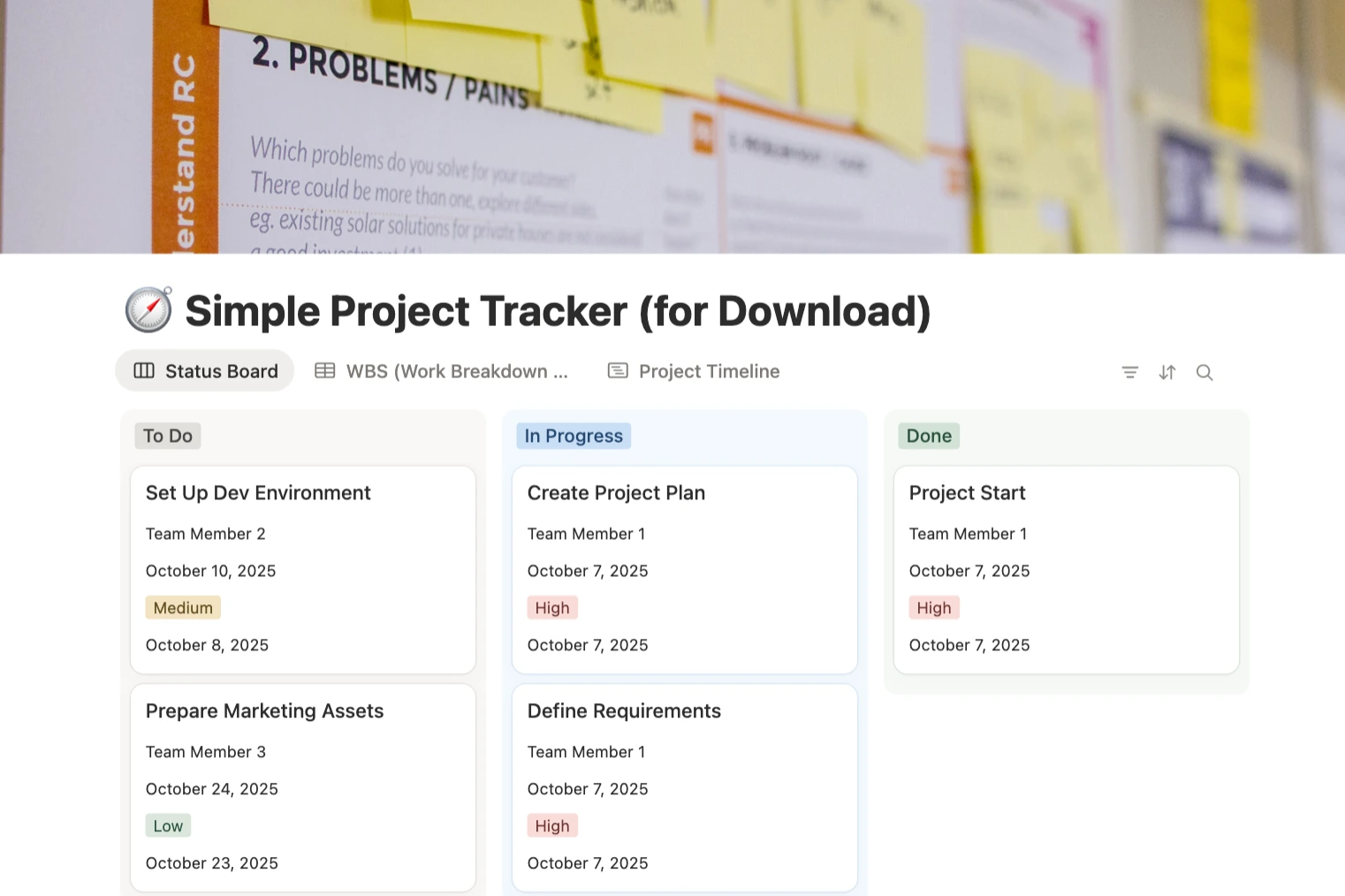 Simple Project Tracker